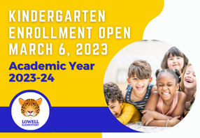  Kindergarten enrollment is open